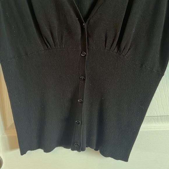 Black Half Sleeve Cardigan - Picture 3 of 5